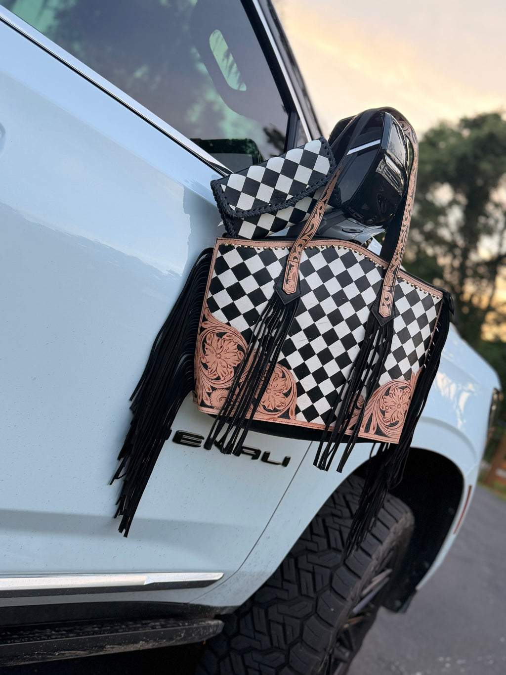 ♠️ “The Blackjack Belle ” wallet and satchel by the Painted Porches