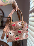 ♠️ Wild Cherry Ace tooled leather speedy bag (L)