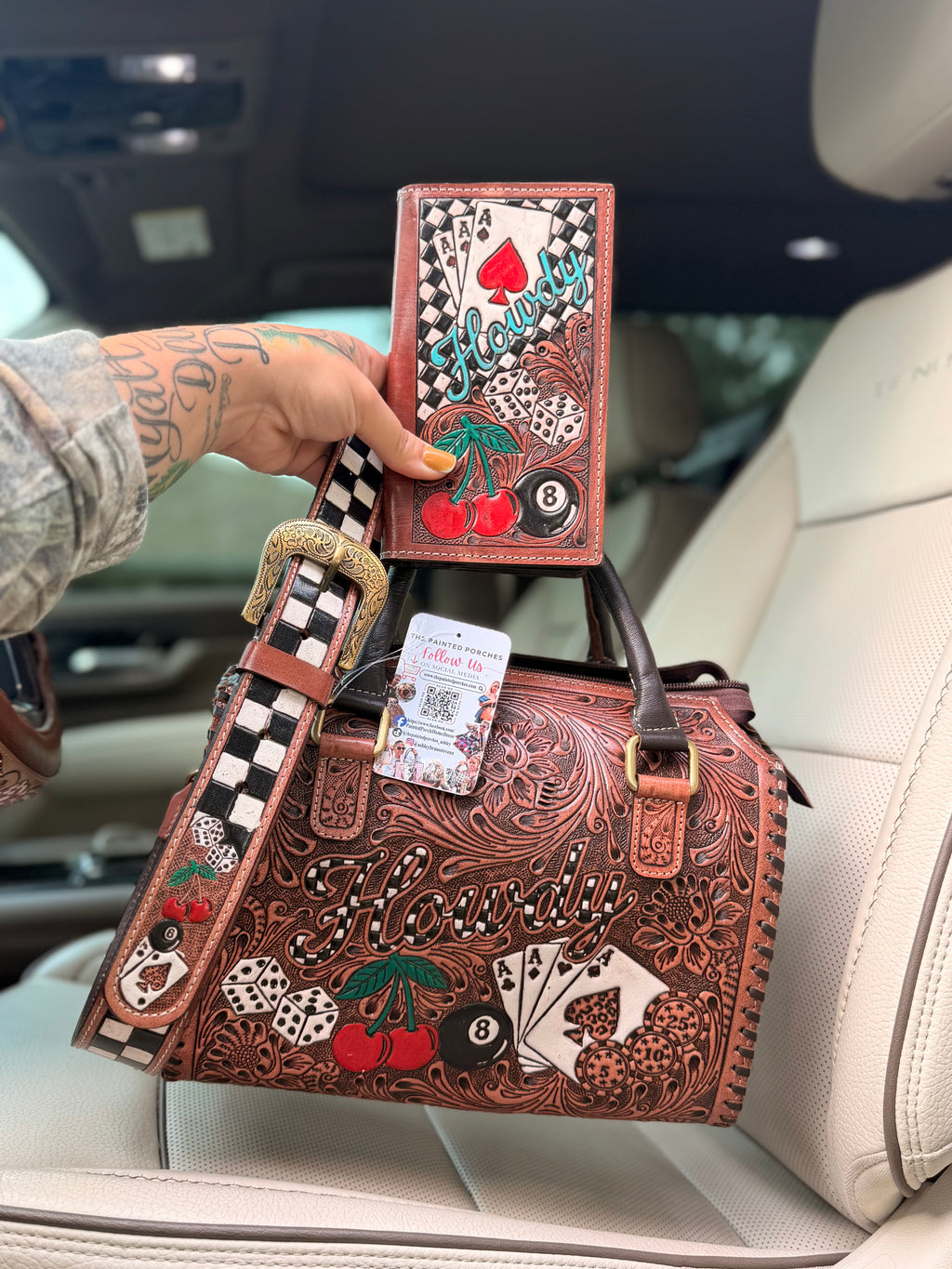 Med/large “HOWDY Baby set” with wallet speedy