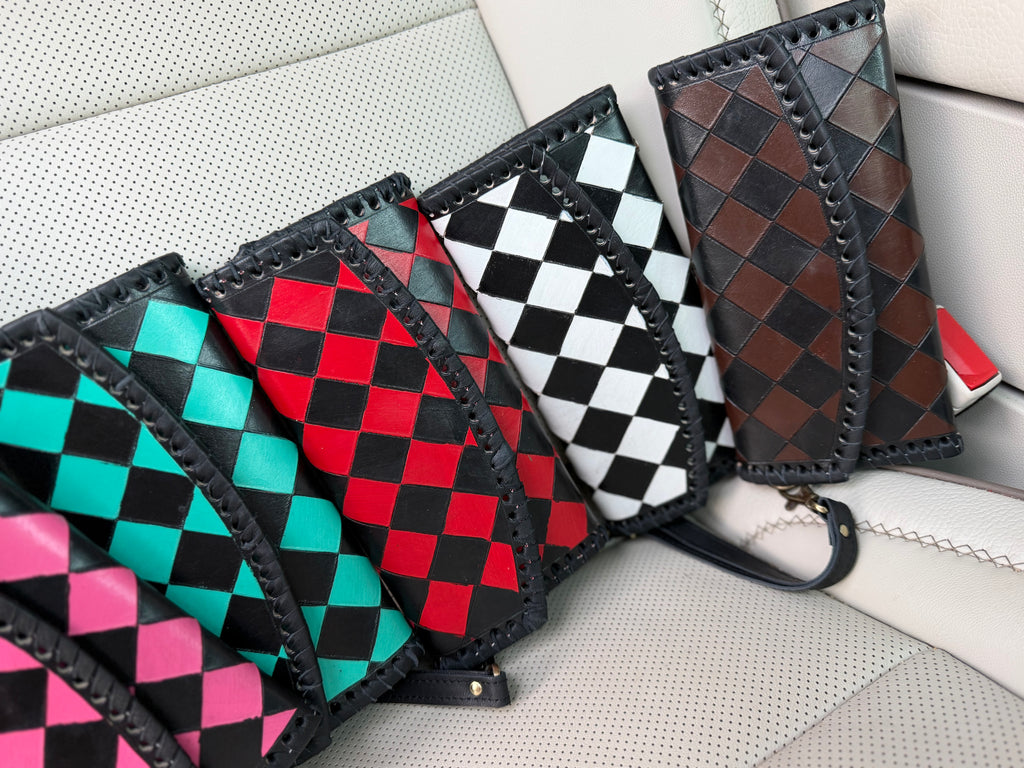 checker Tooled Wallet