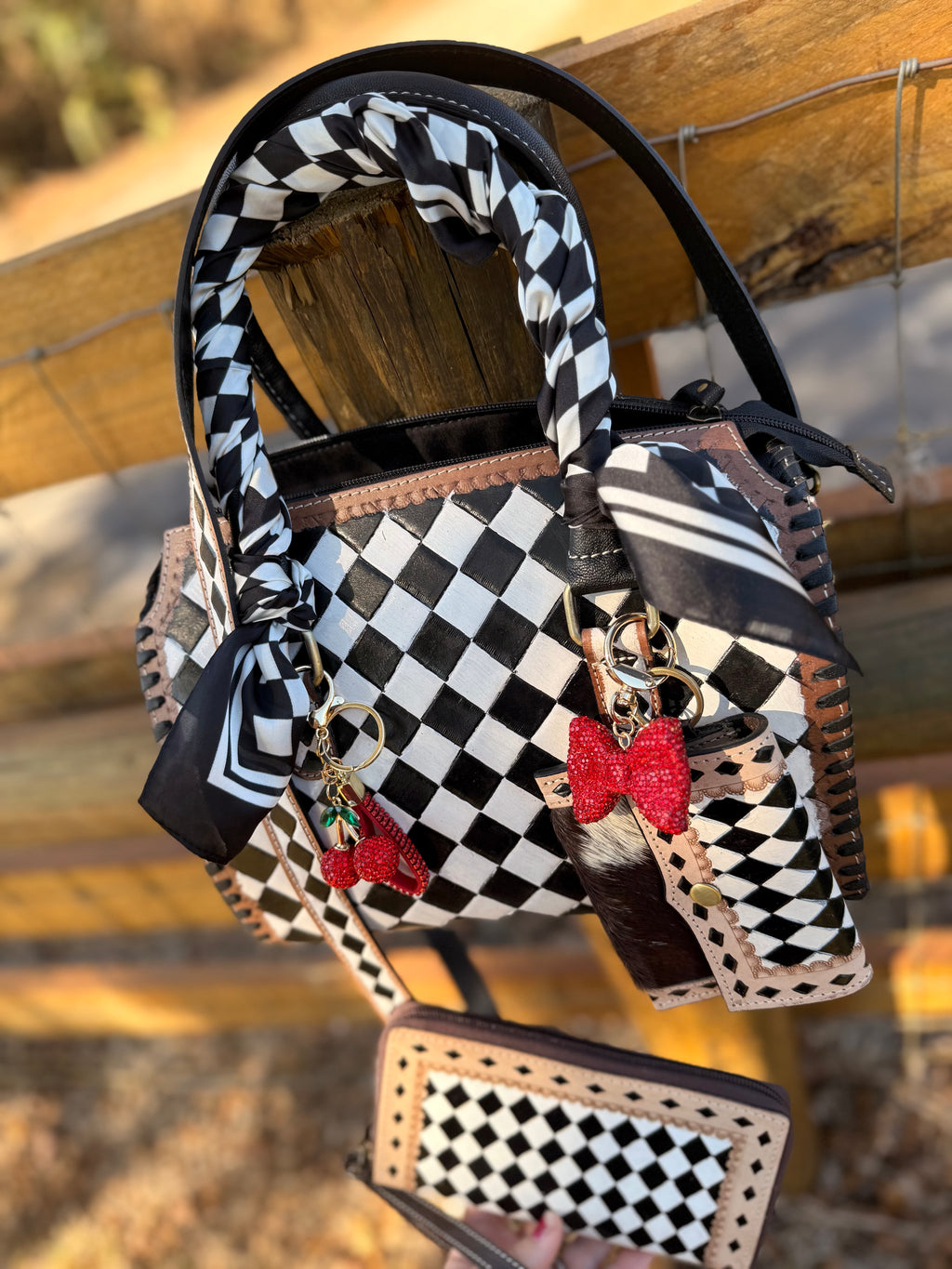(Wallet combo) The Lady Luck soft back Medium Speedy bag set. read description