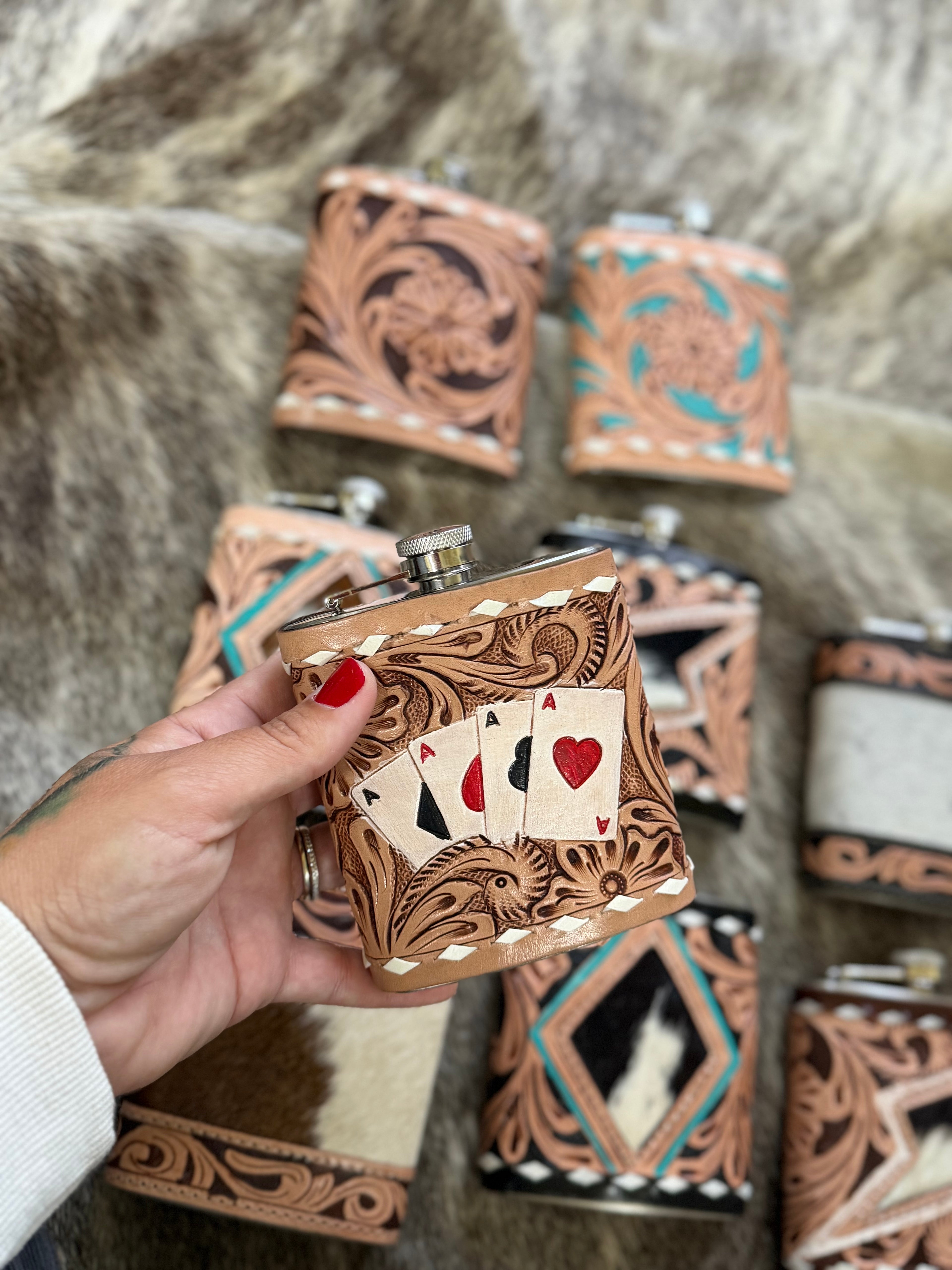 Flask tooled designs 7oz