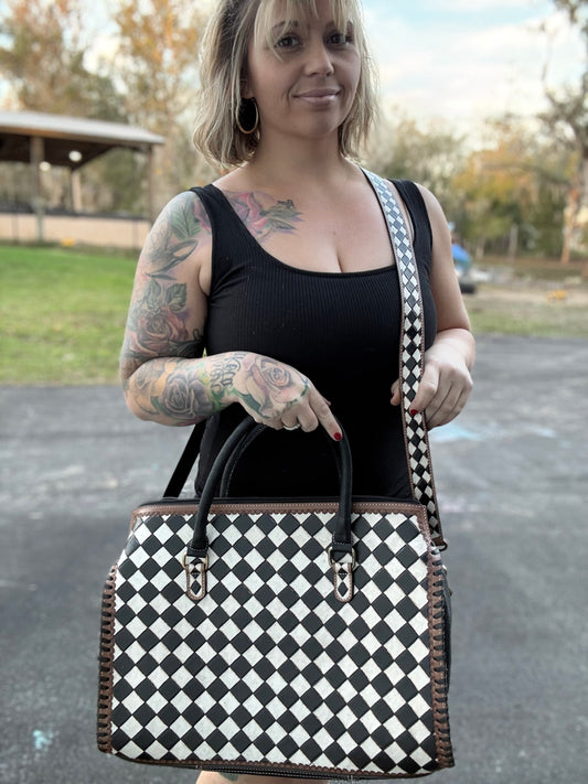 Large structured satchel / tote