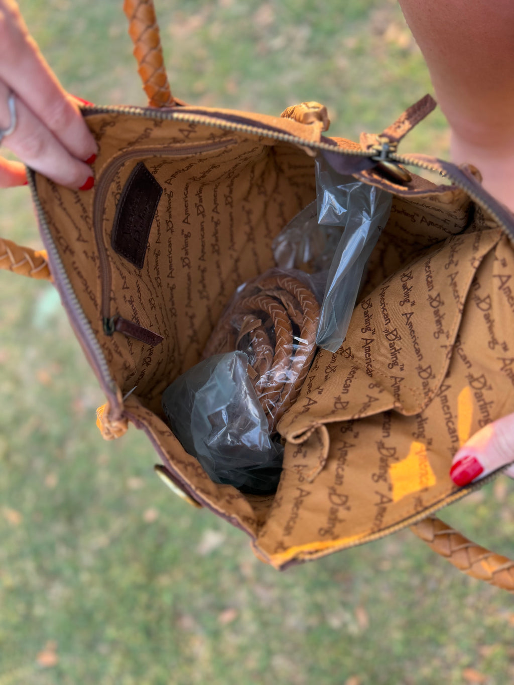 Speedy leather purse