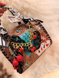 "High Stakes Honey" - tooled leather speedy (mini)