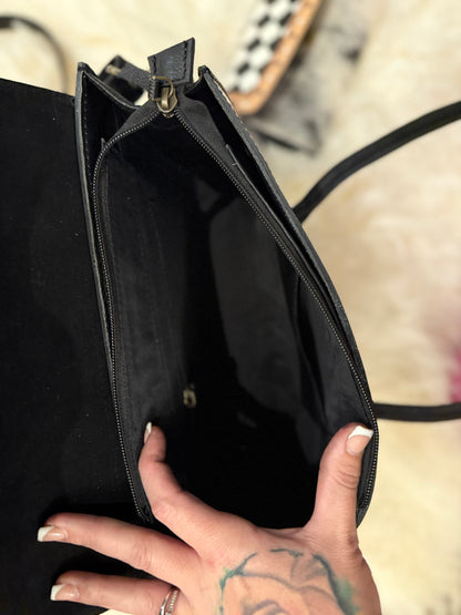 Checker tote and wallet combo!13”x9”