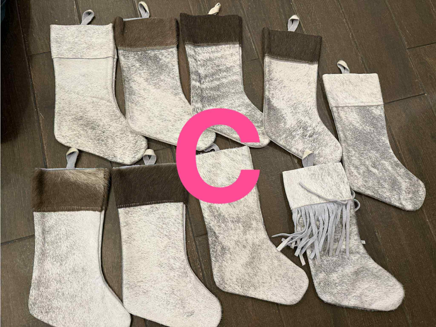 Cowhide stockings 16”