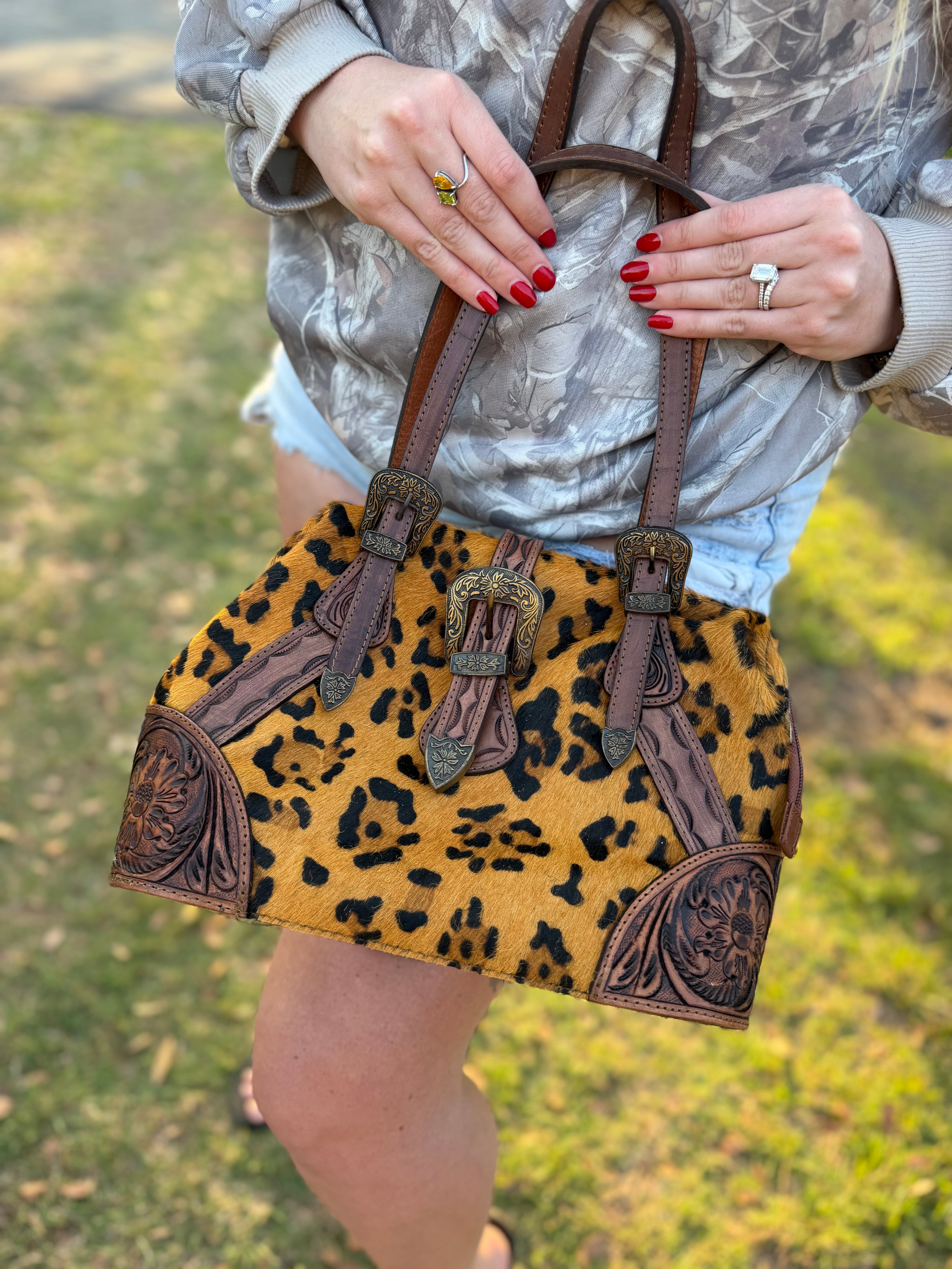 Cheetah purse