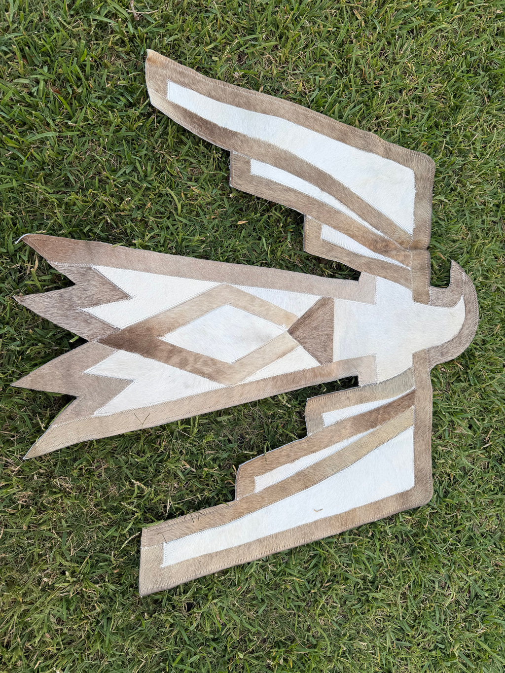 Thunderbird cowhide rug