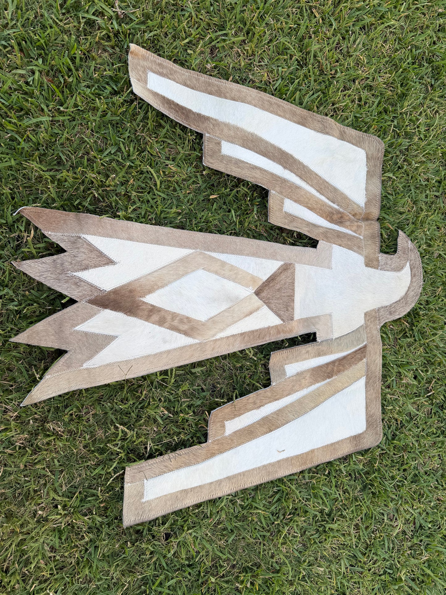 Thunderbird cowhide rug