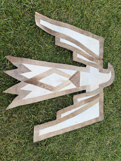 Thunderbird cowhide rug