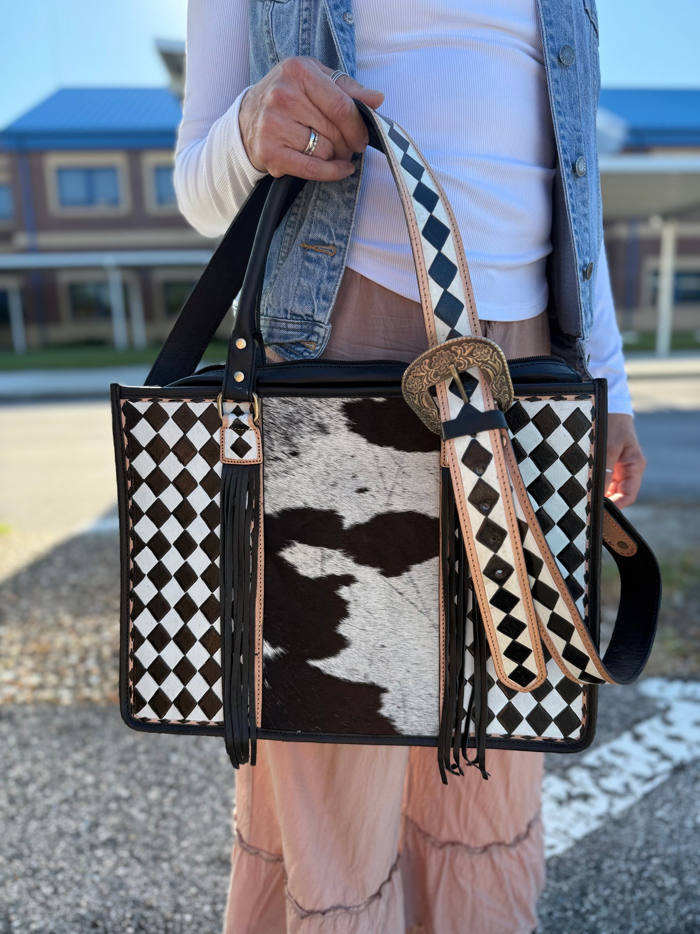 Checker Tote bag
