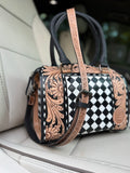 “The Outlaw Luxe” tooled leather speedy (M)