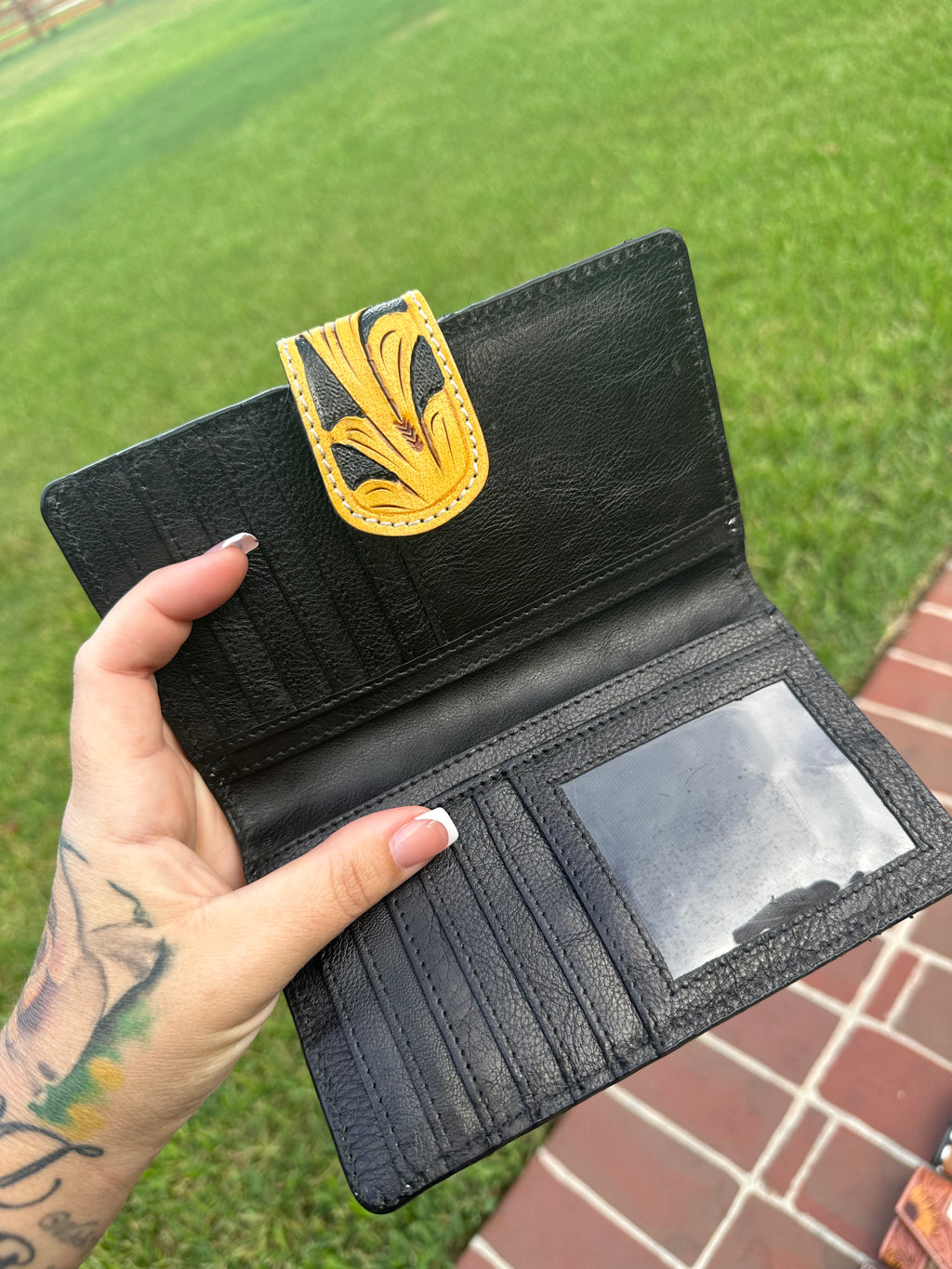Tooled Cowhide wallet
