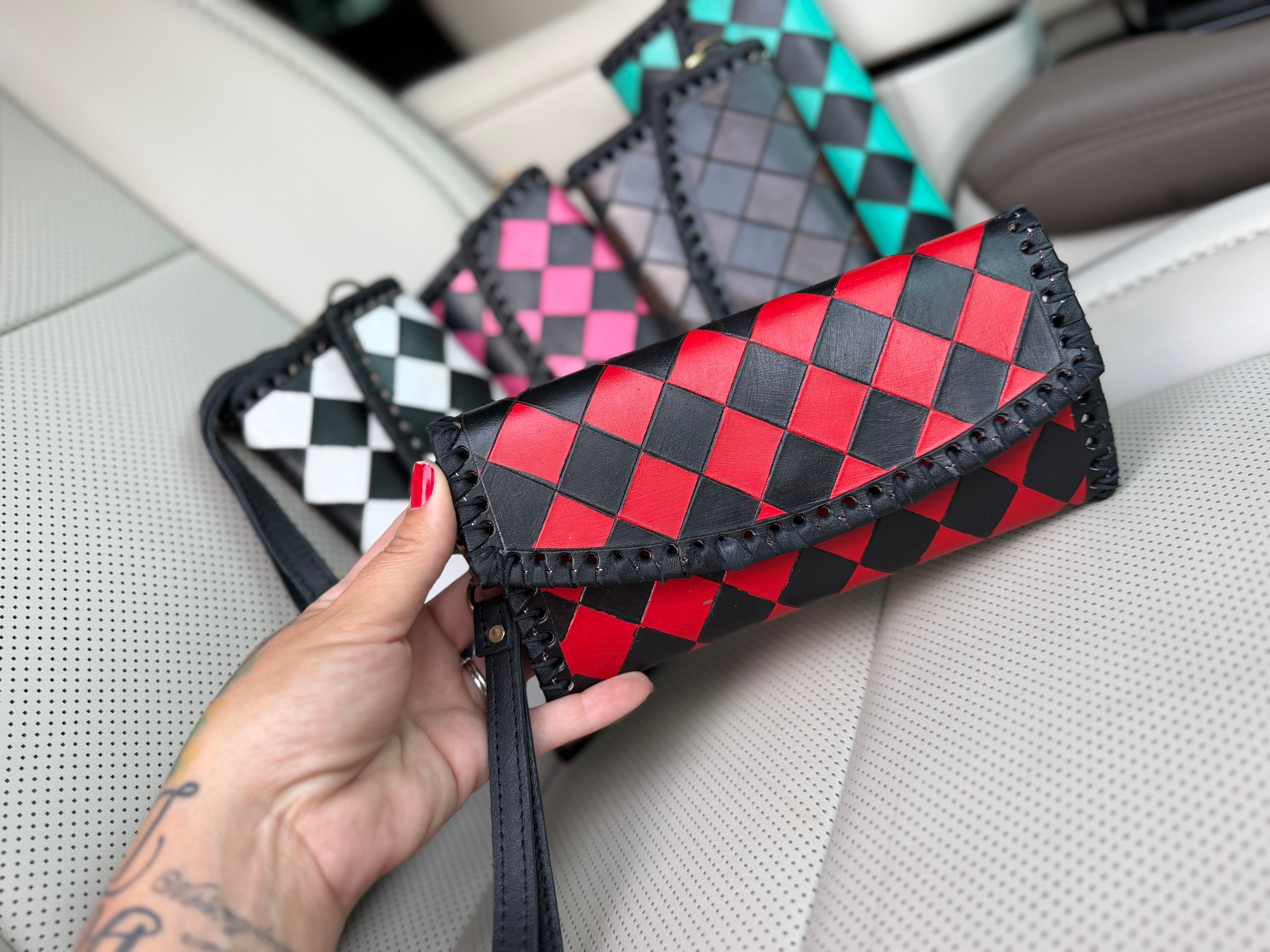 checker Tooled Wallet