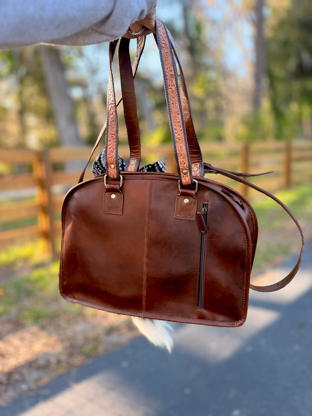 Darlin Aztec Tote - 15x10.5x4”