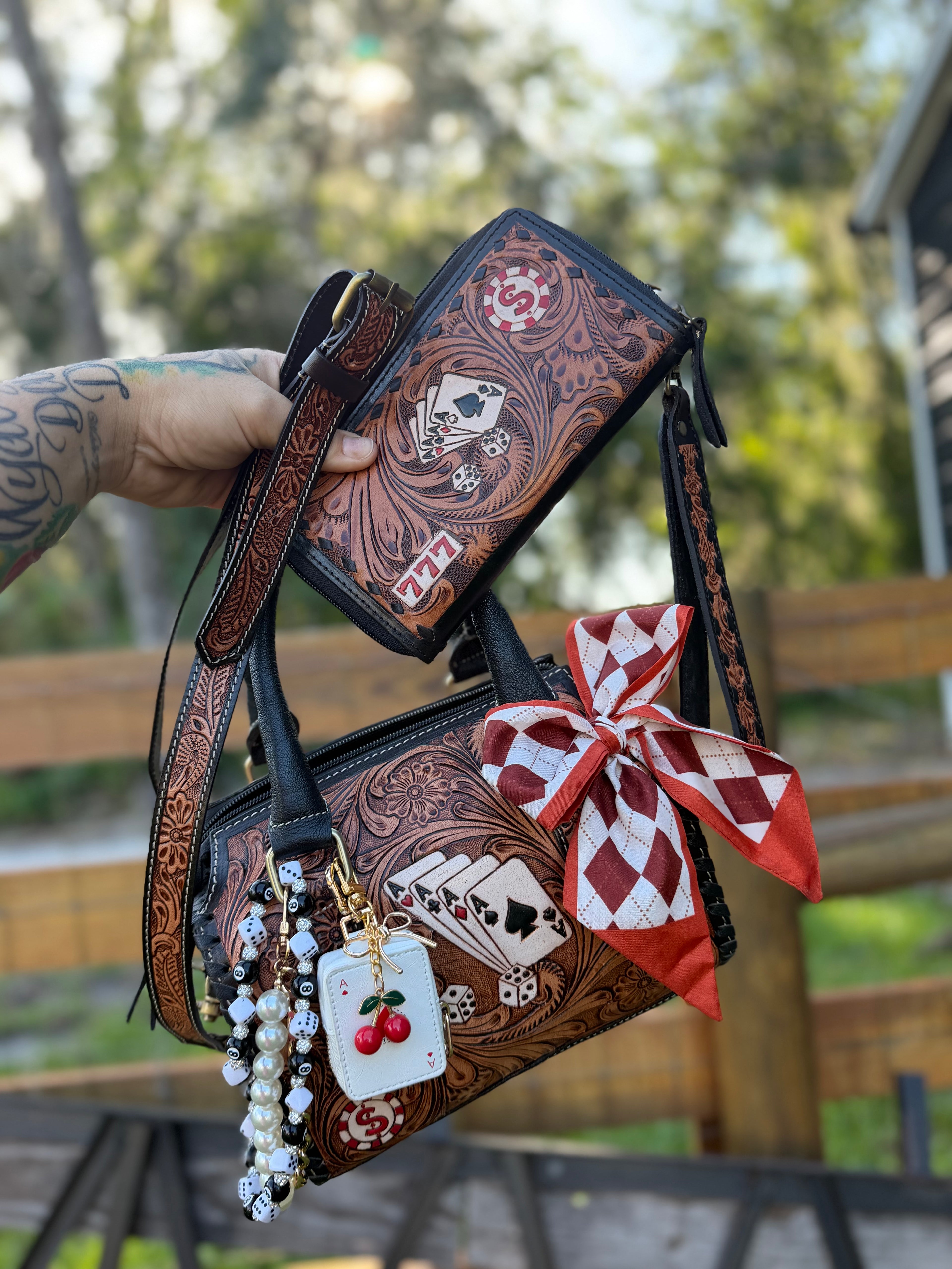 "The Gambler set" speedy bag small by the Painted Porches (Copy)