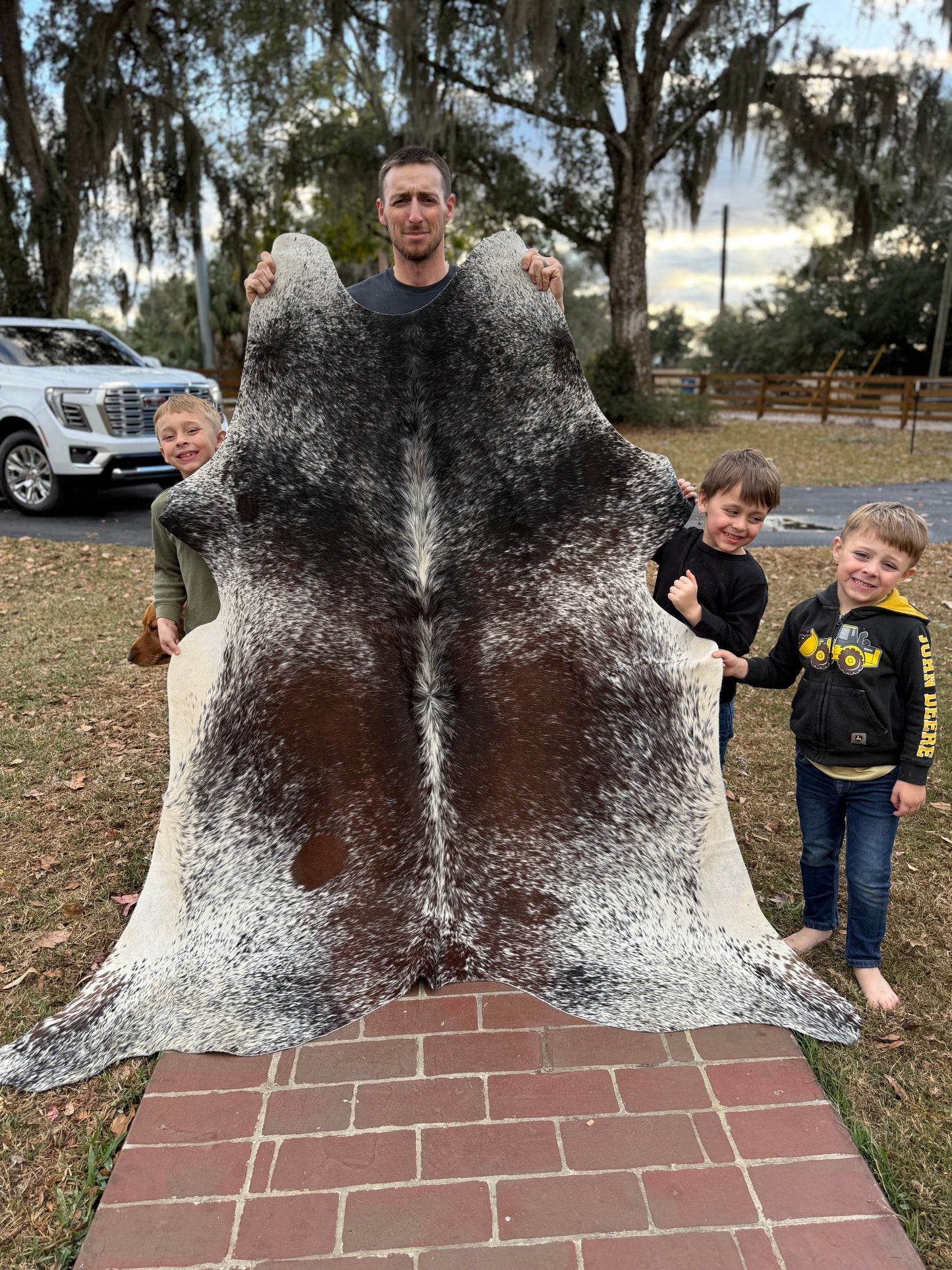 Exotic hide rug  7'3"