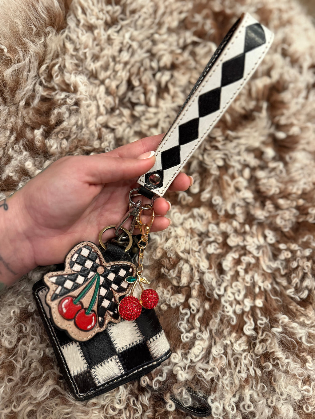 Wristlet-keychain-wallet combo