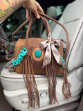 Brown leather speedy medium/large by the Painted Porches