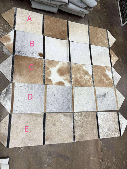 Table runner includes engraving initial