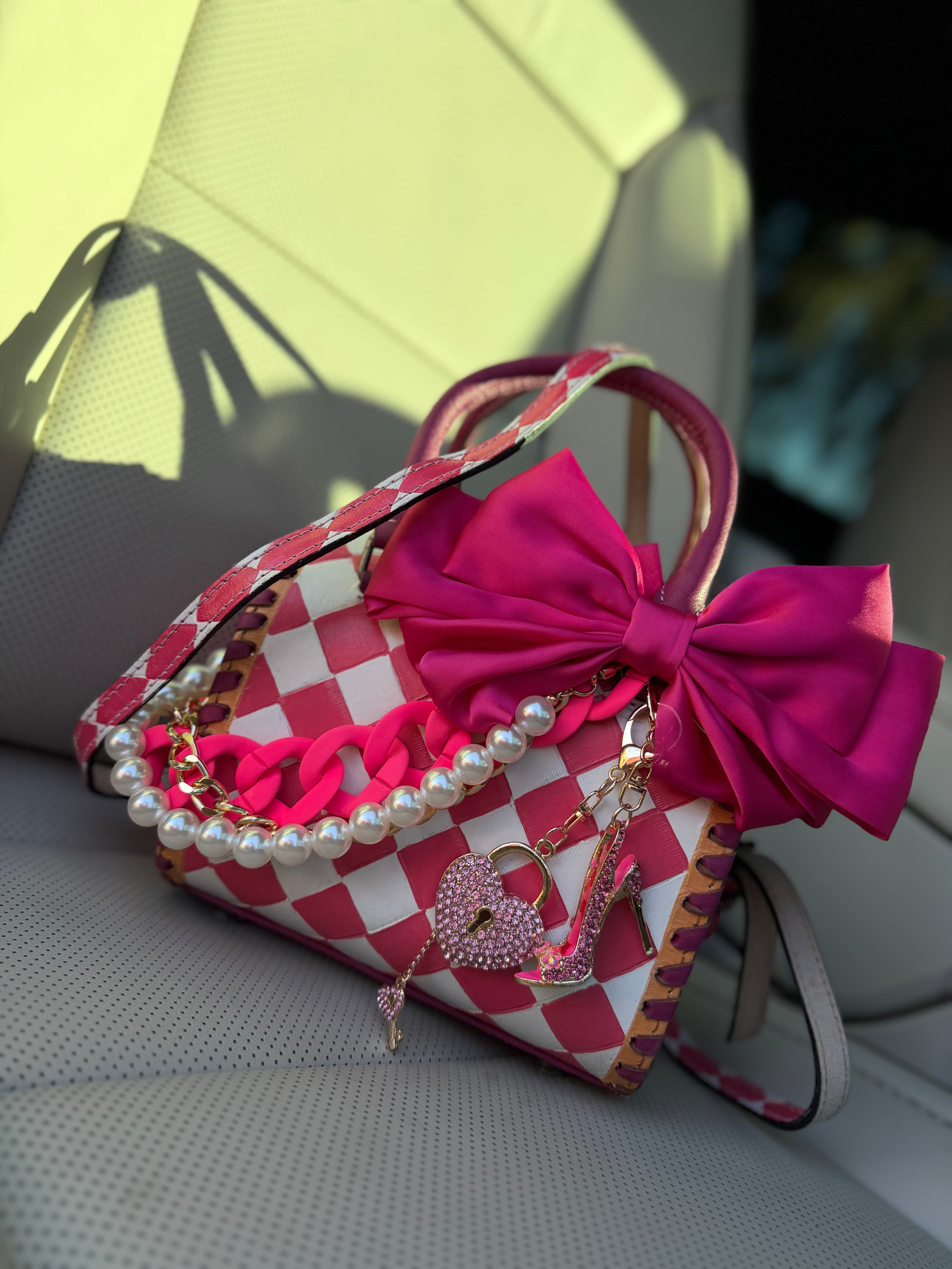 "Pretty little princess" - pink tooled leather speedy (mini)