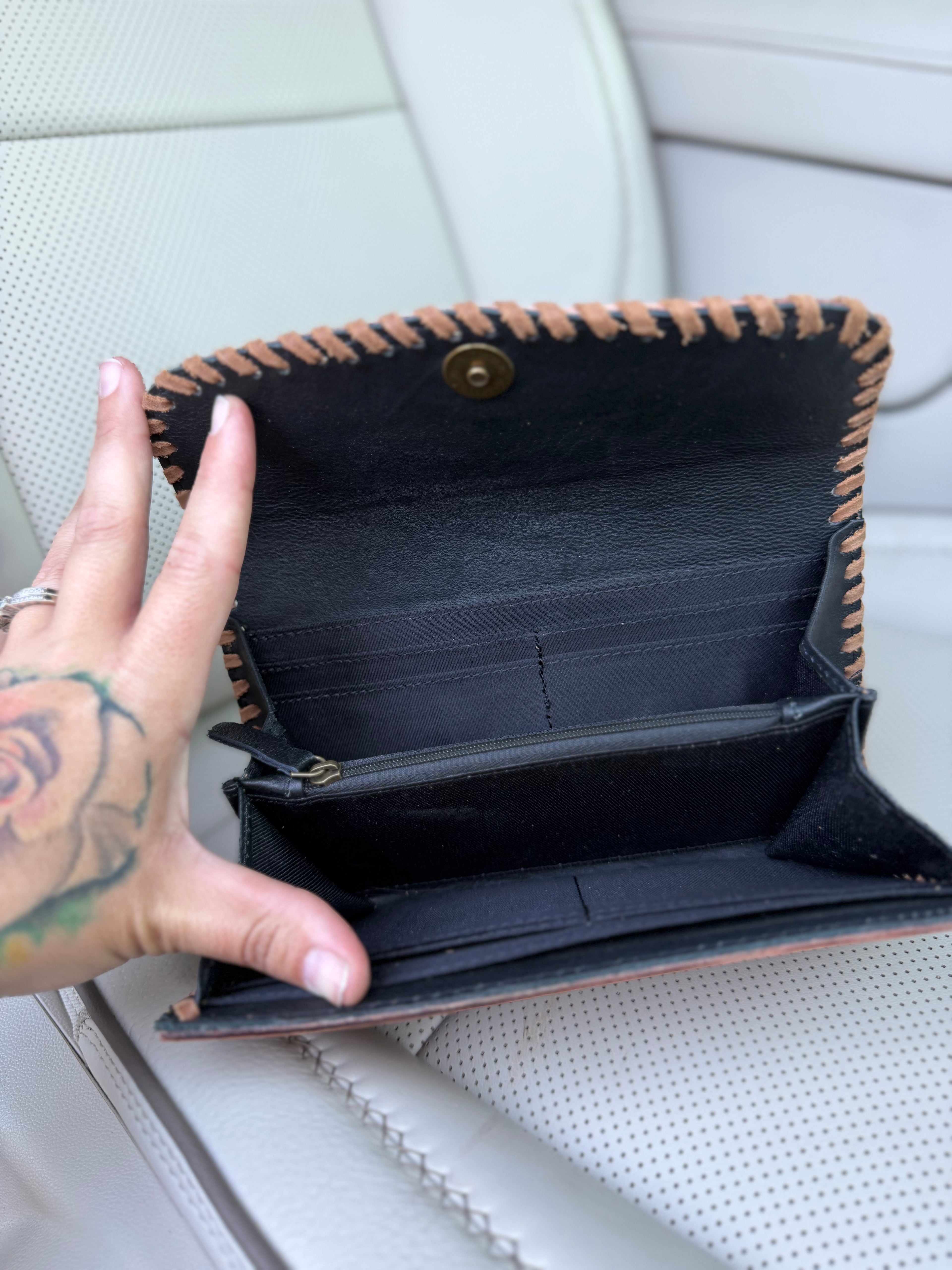 Lucky Lady Tooled Wallet