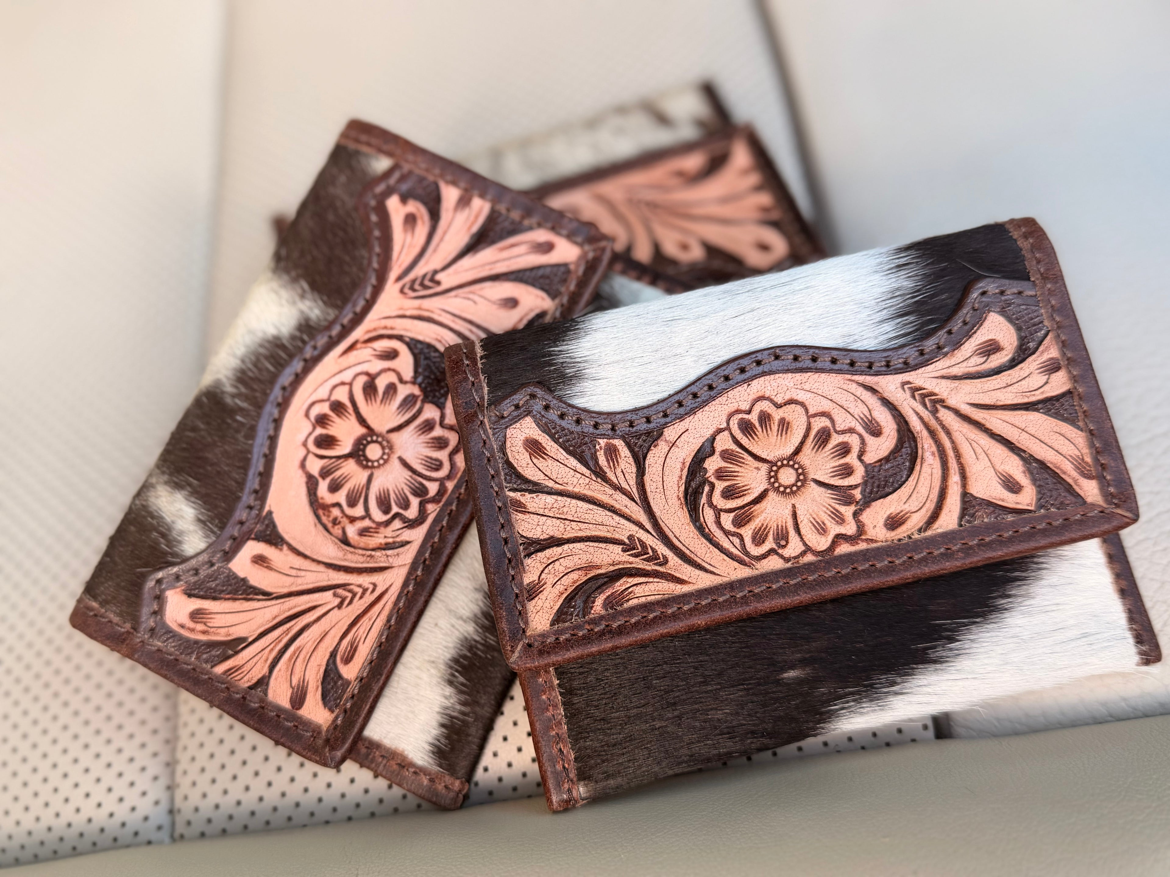 Tooled leather Card holder