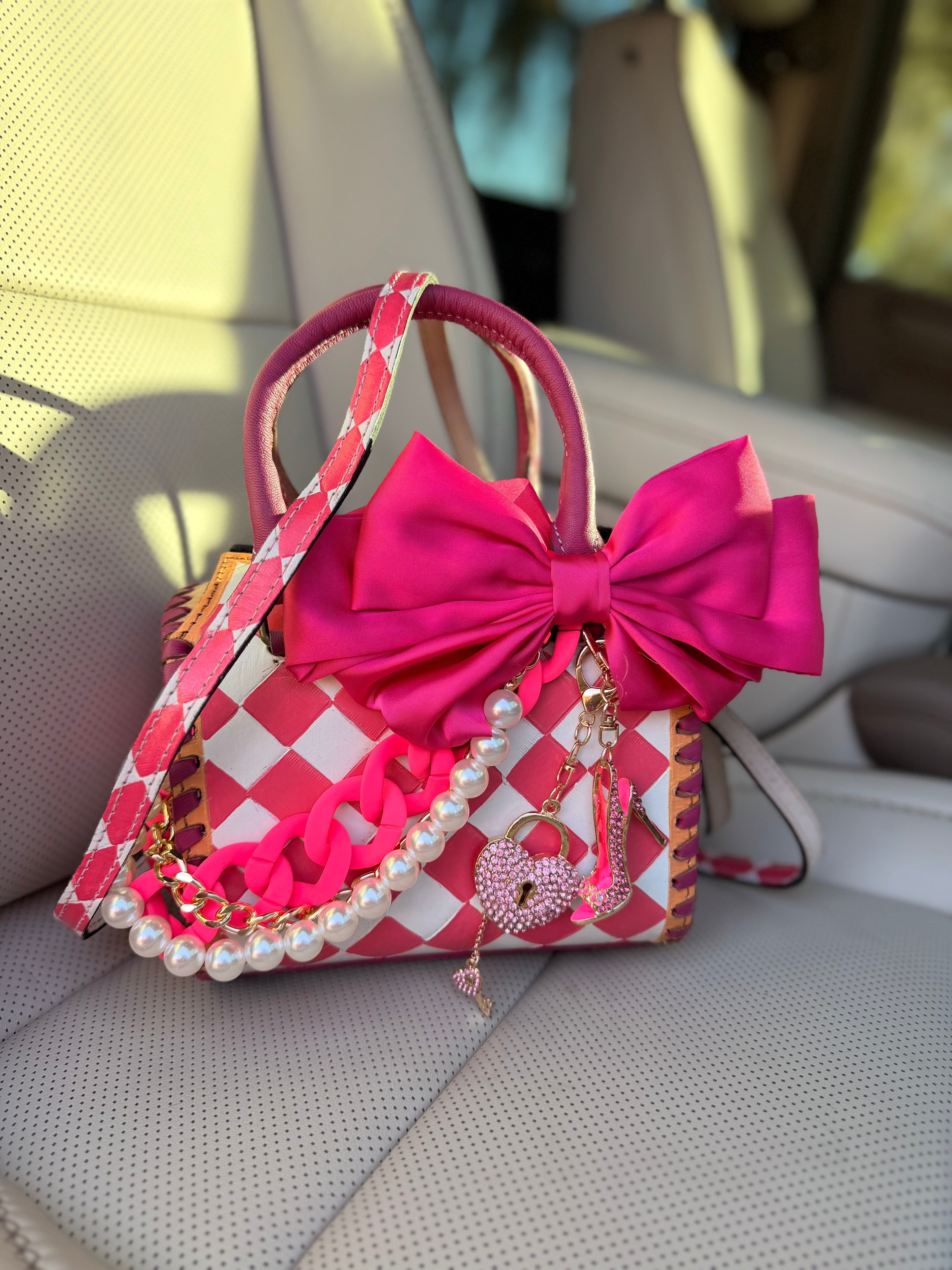 "Pretty little princess" - pink tooled leather speedy (mini)
