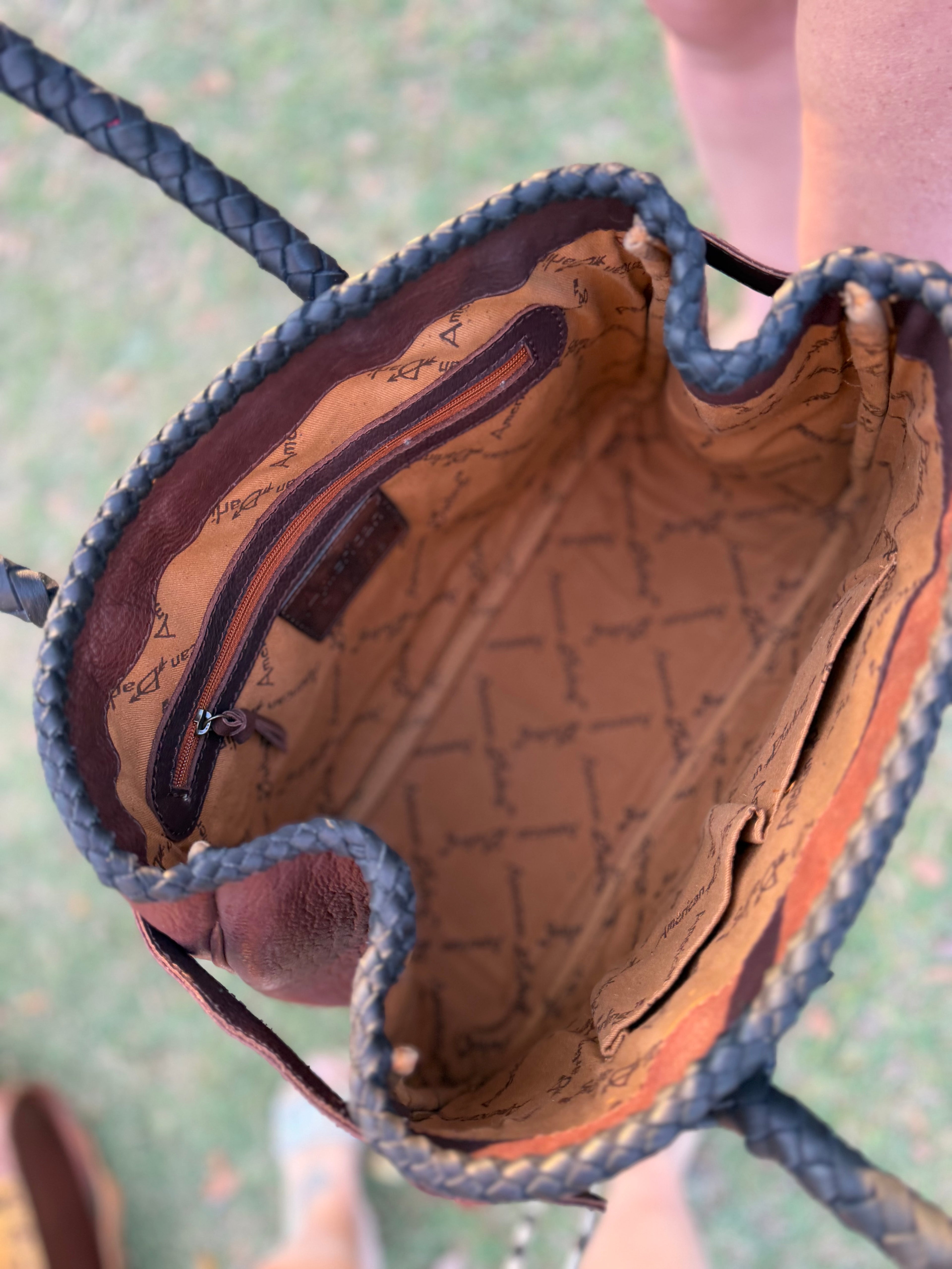 Leather tote