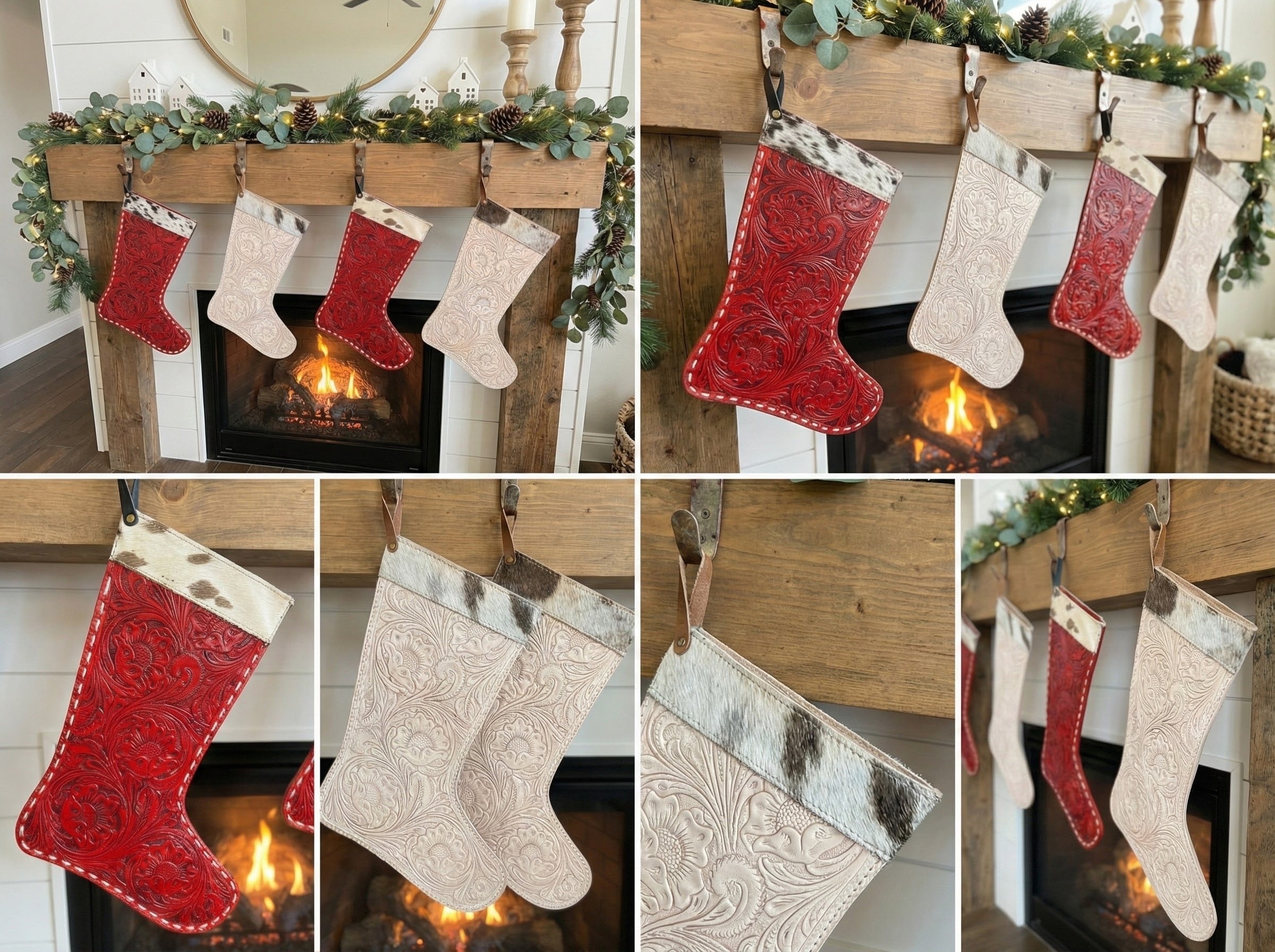 SALE Tooled leather stocking 20” quick sale - NO engraving