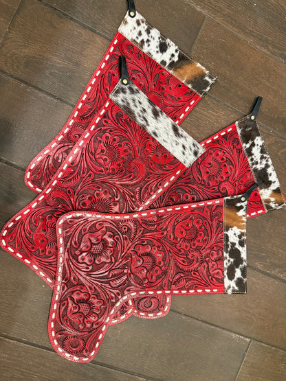 SALE Tooled leather stocking 20” quick sale - NO engraving