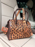 Cheetah (small print) Med/large HAND-PAINTED ARGENTINA LEATHER SPEEDY (very high-quality) exclusive to the painted porches