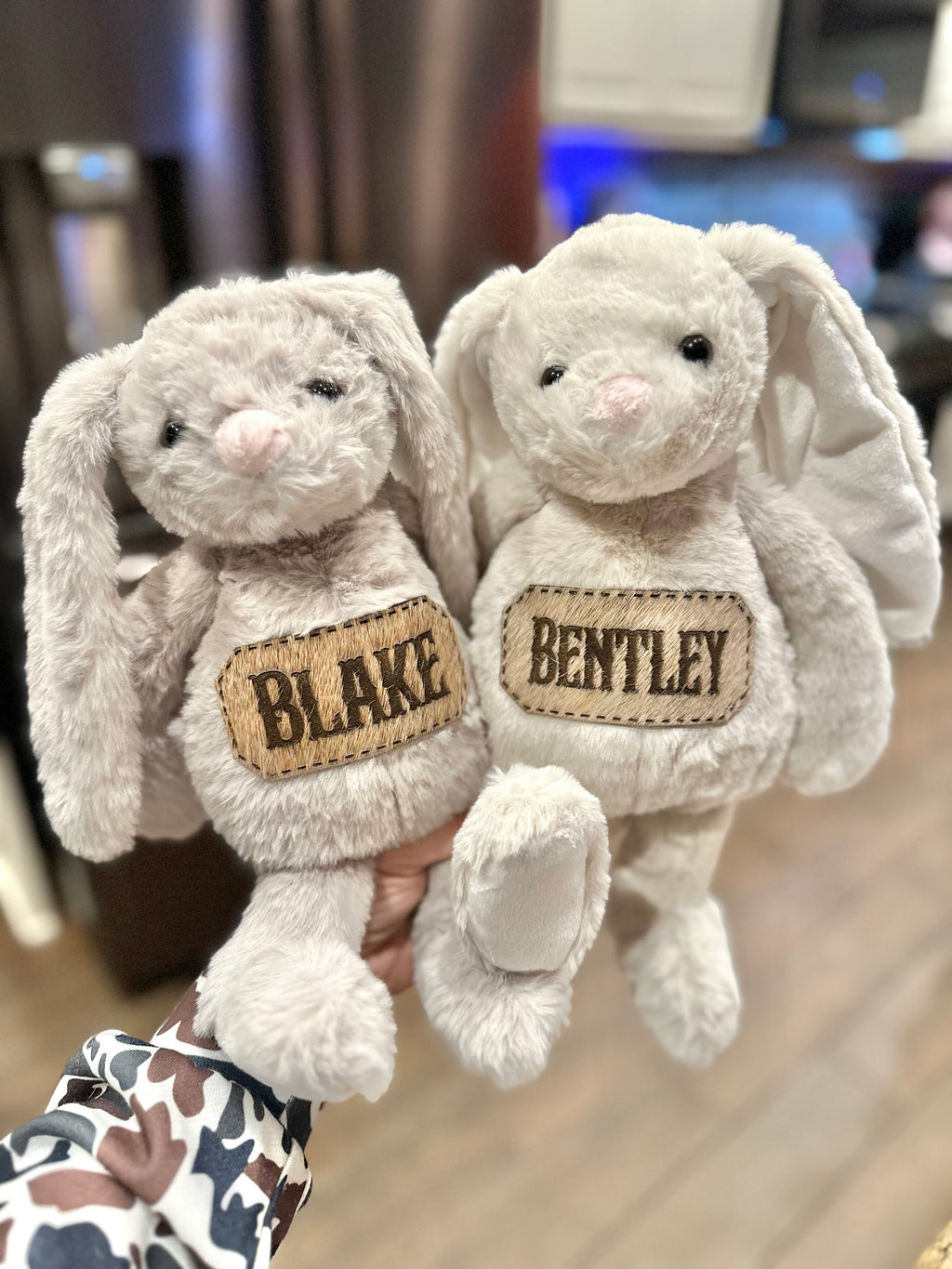 Cowhide bunny