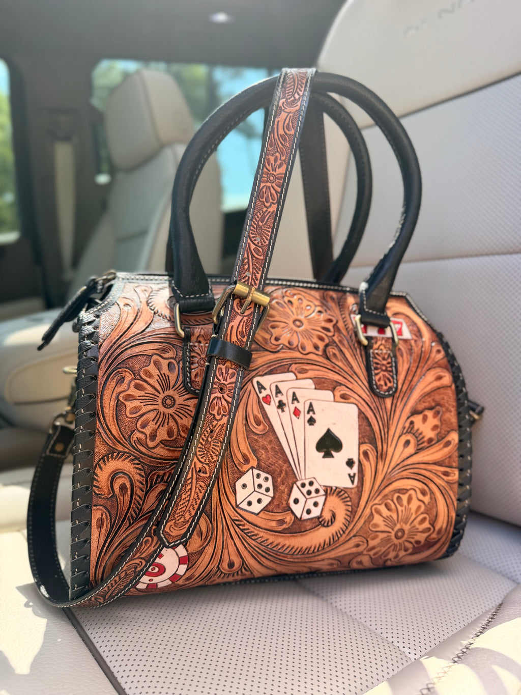"The Gambler" speedy bag medium - by the Painted Porches