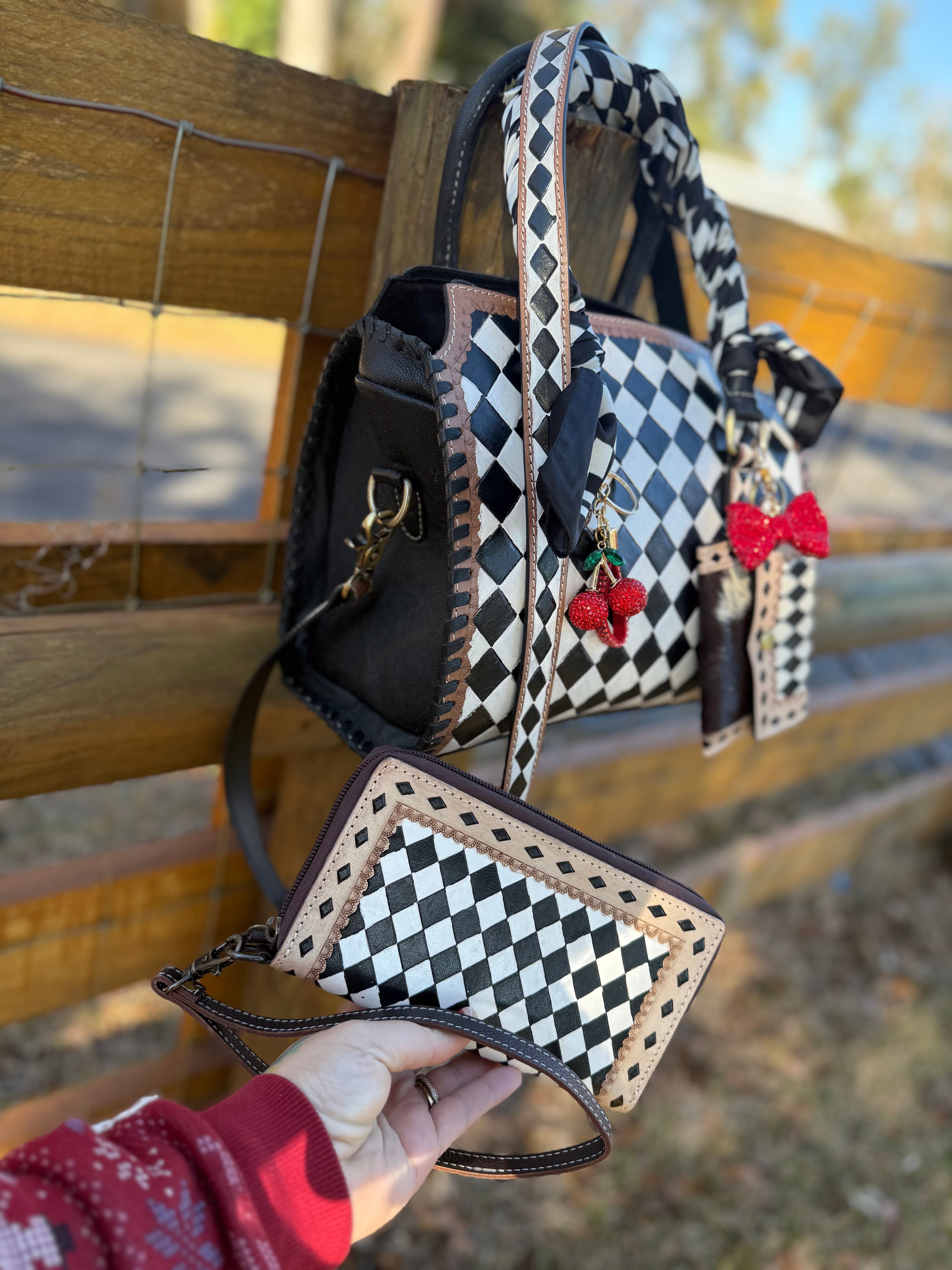 (Wallet combo) The Lady Luck soft back Medium Speedy bag set. read description