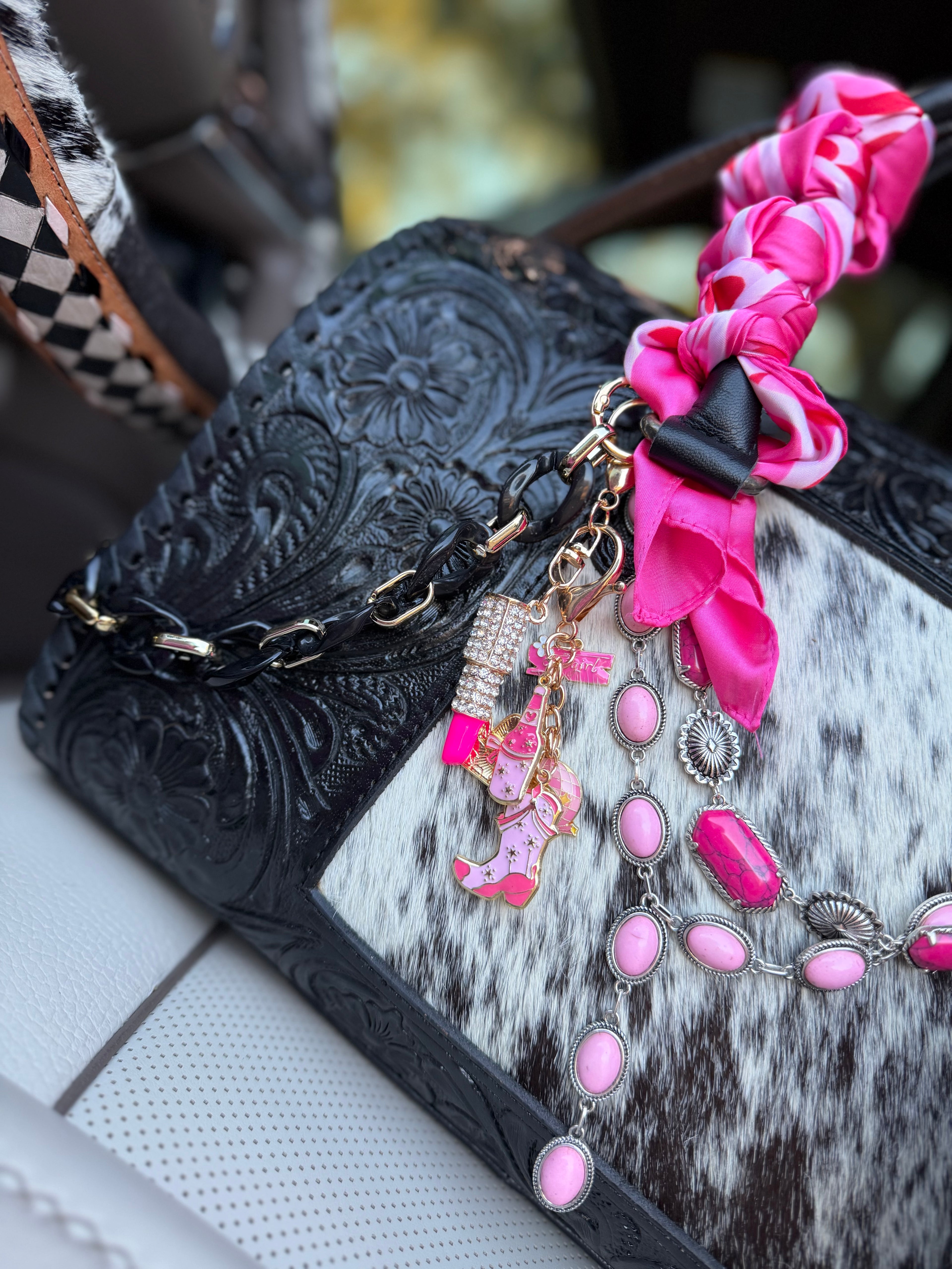 "Sexy Cowgirl" - black tooled leather speedy (Duffle)