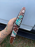16 “ tooled leather cowhide steering wheel cover - read description before purchase