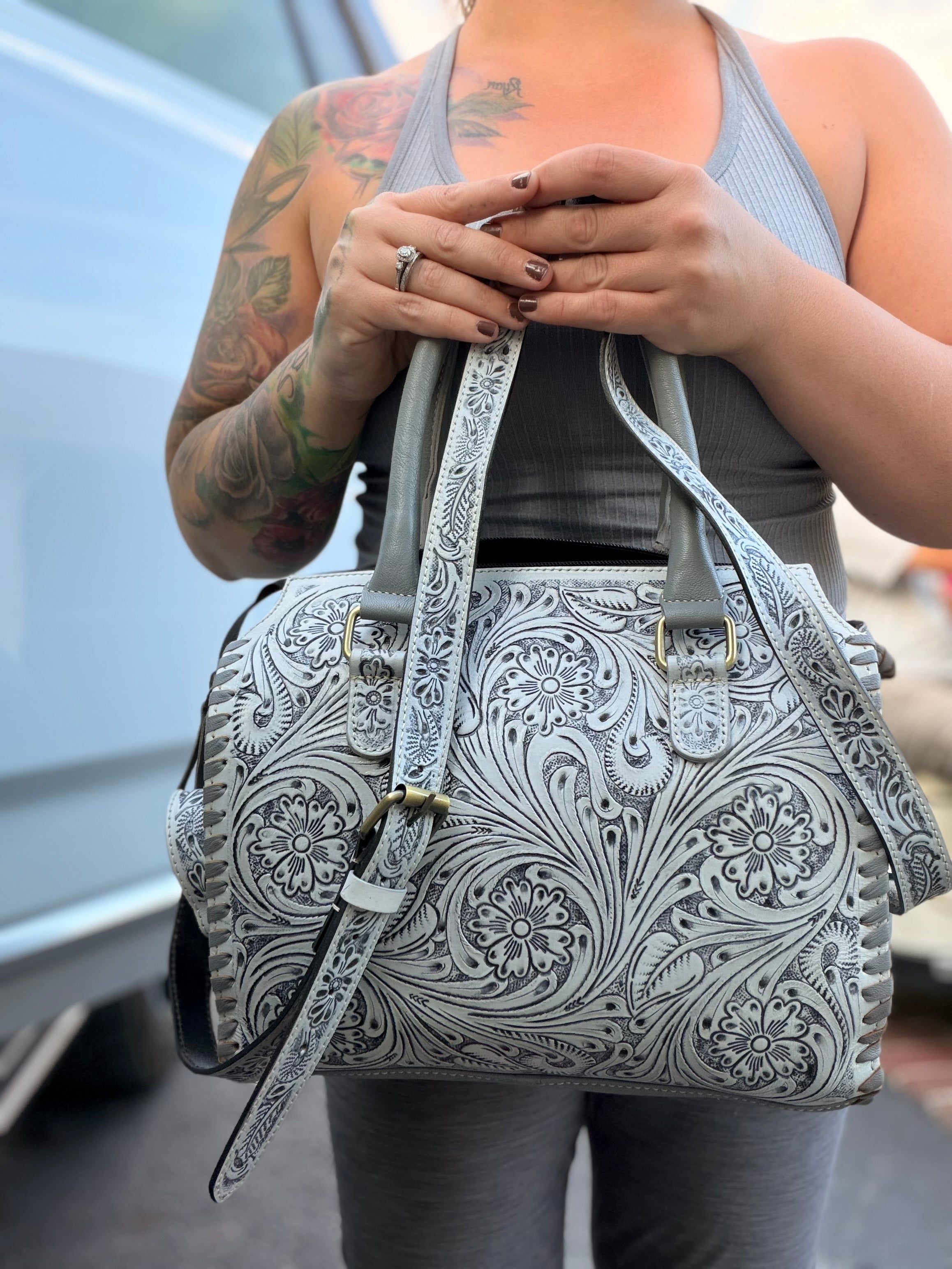 Grey slate speedy bag medium