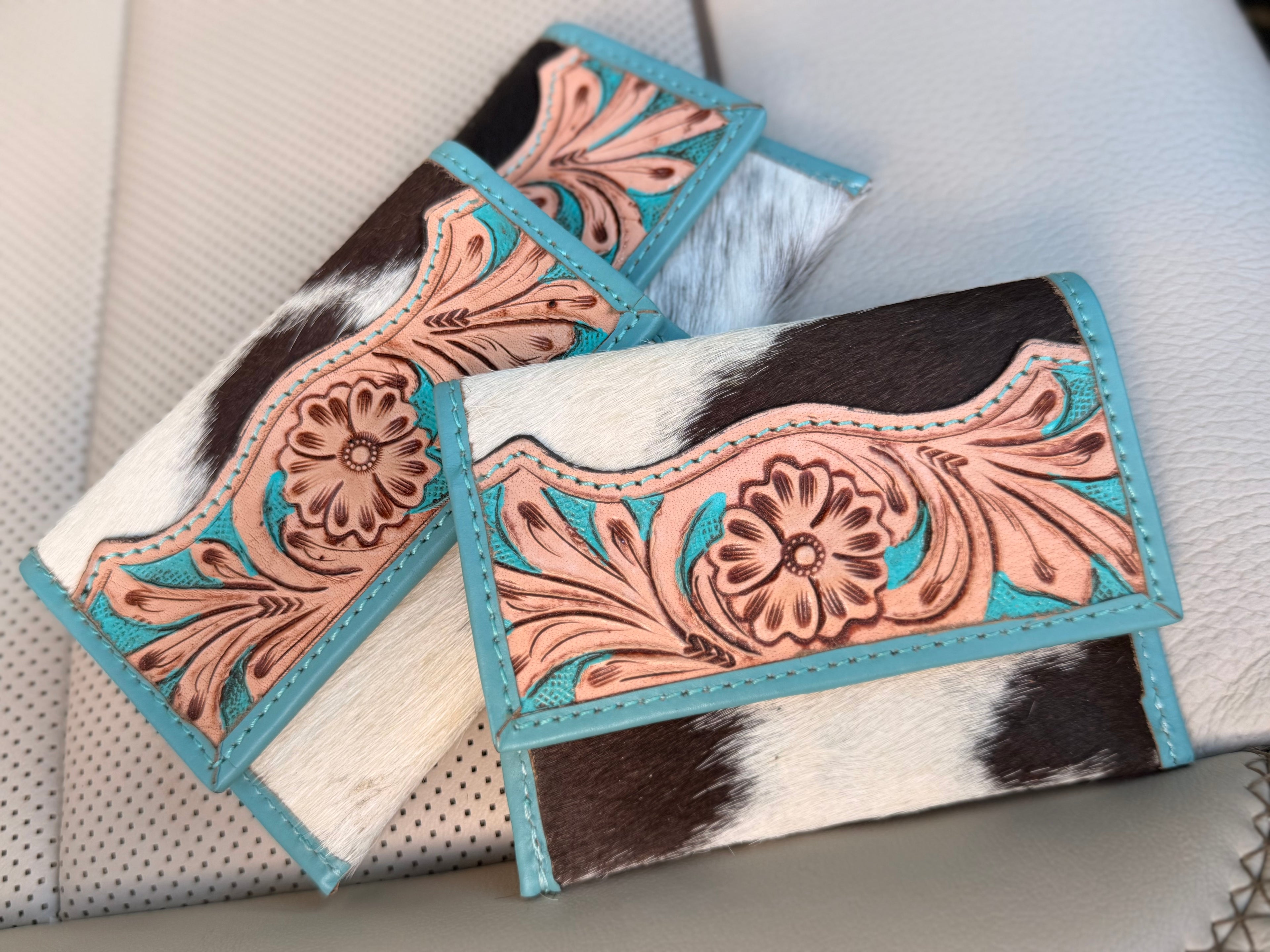 Tooled leather Card holder