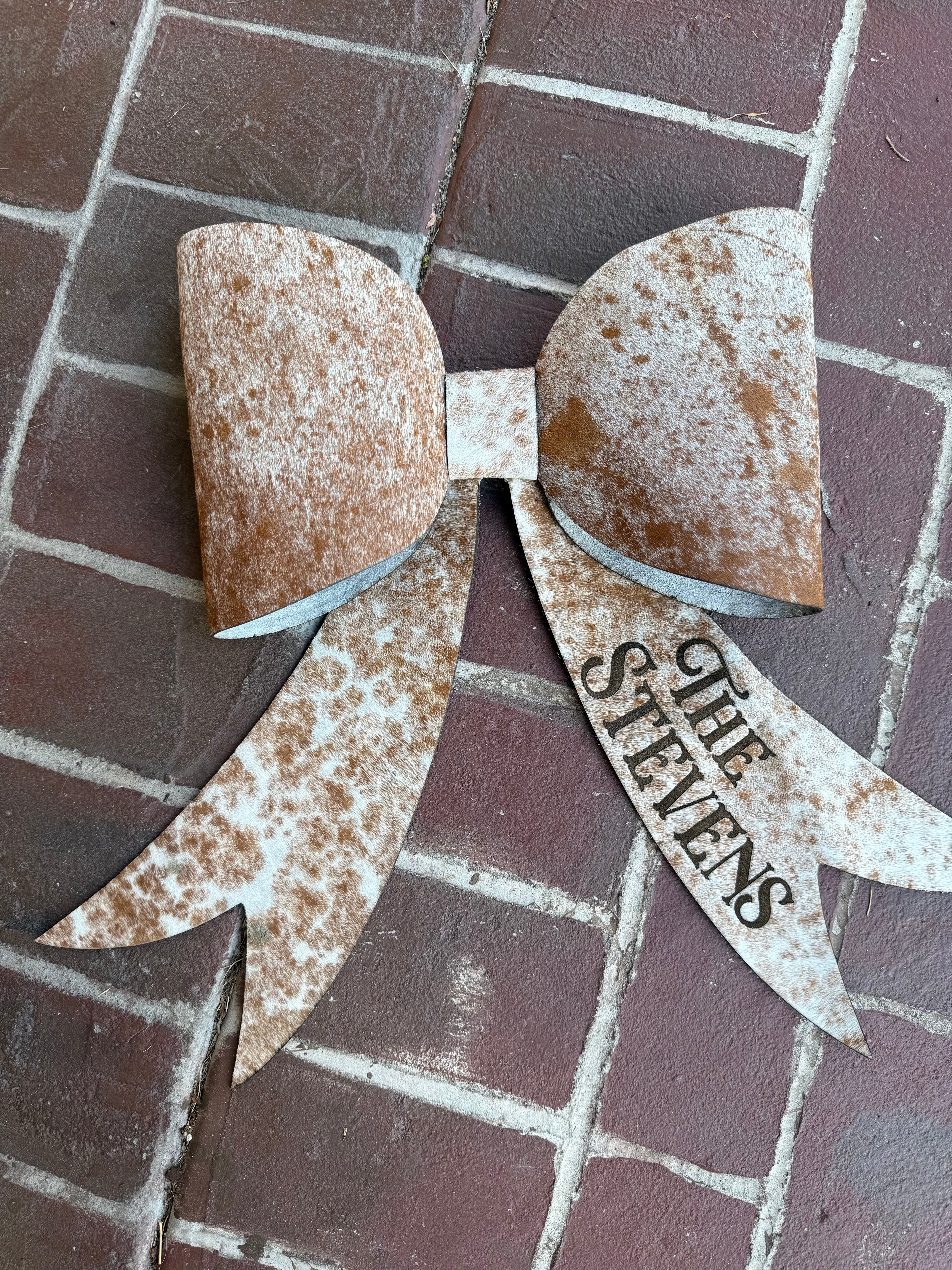 Jumbo bow for tree - Free engraving (read description fully)