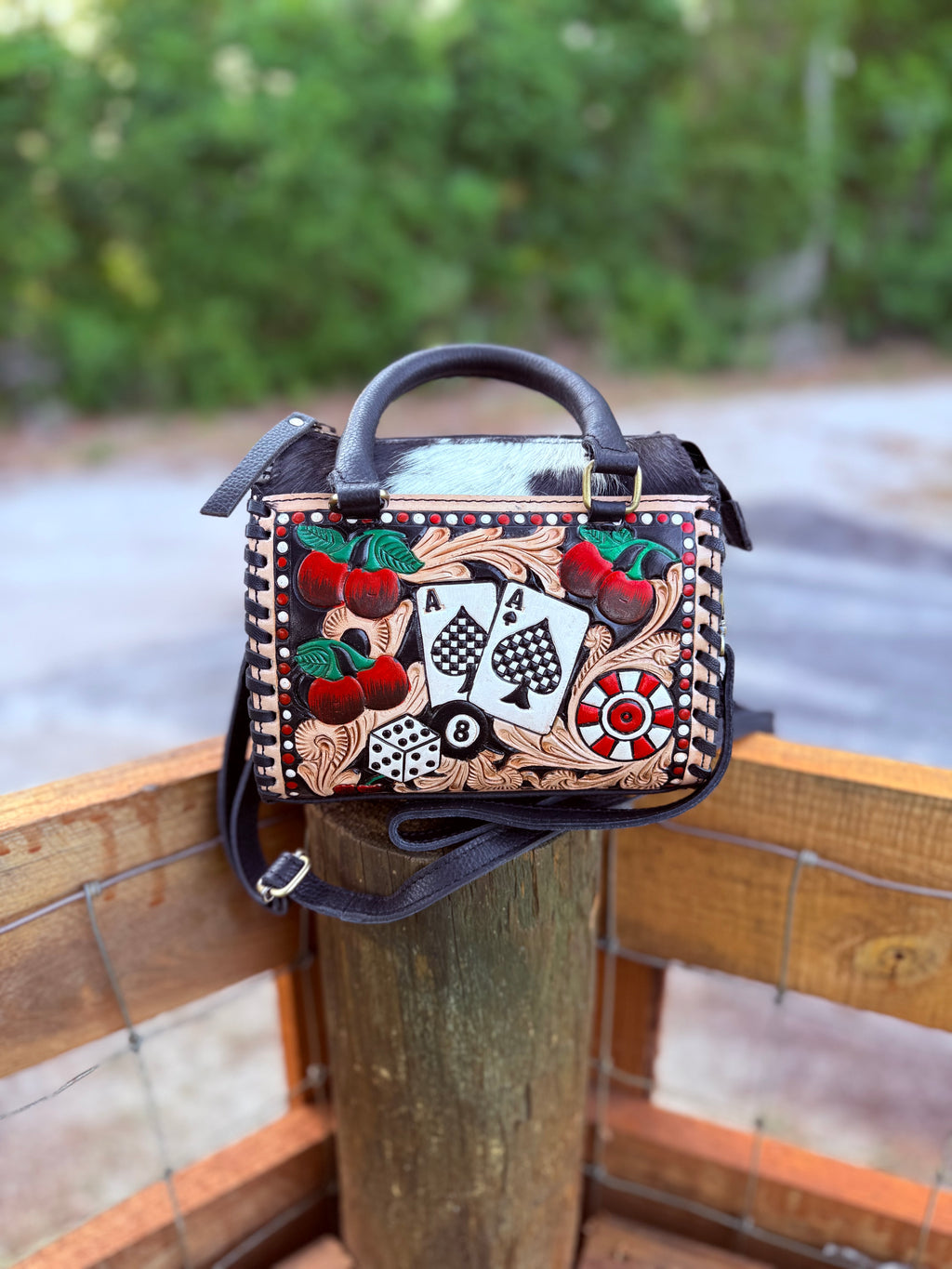 Wild Spade tooled leather speedy (mini)