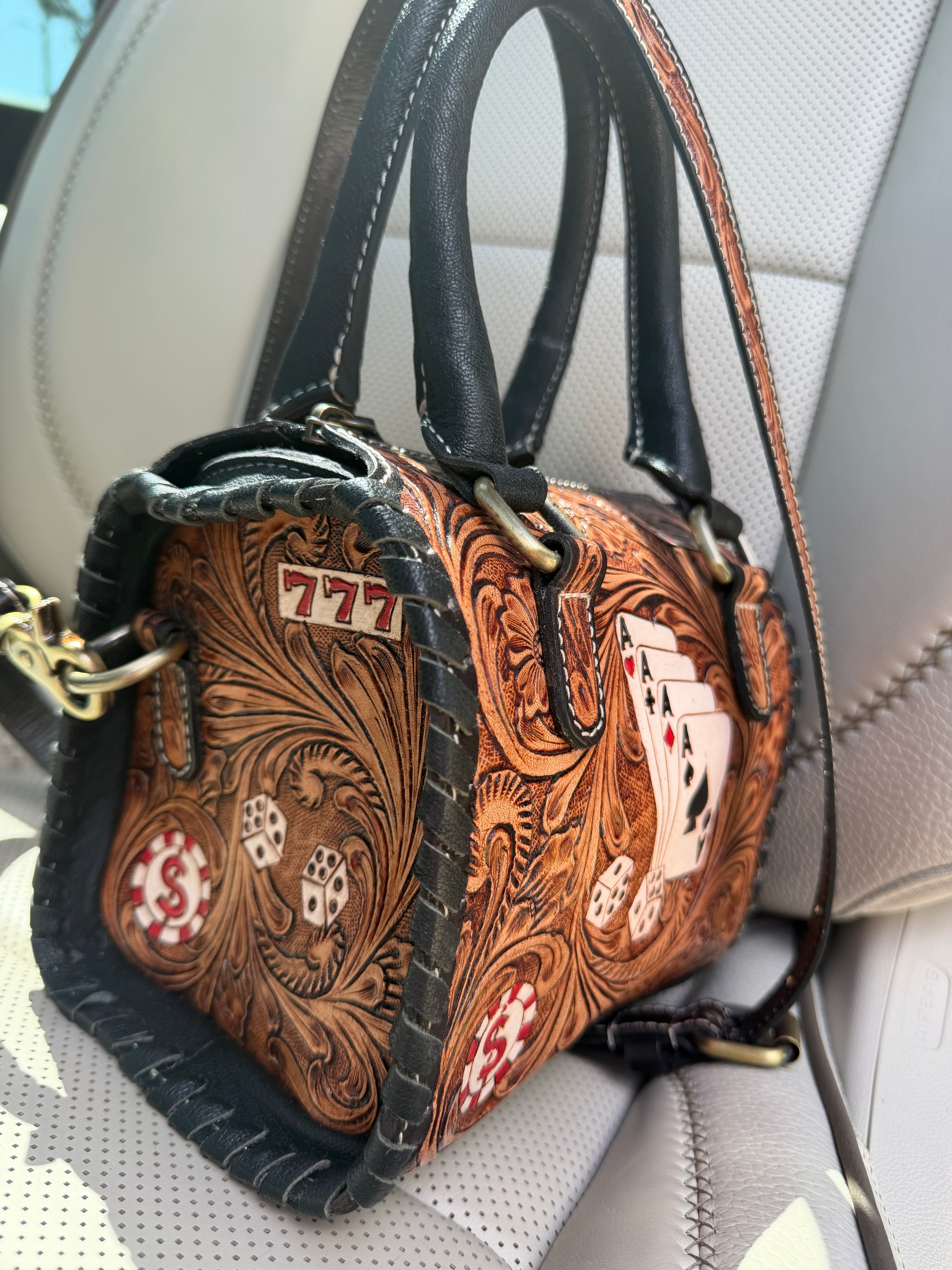 "The Gambler" speedy bag mini by the Painted Porches