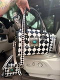 Checker Medium speedy tote