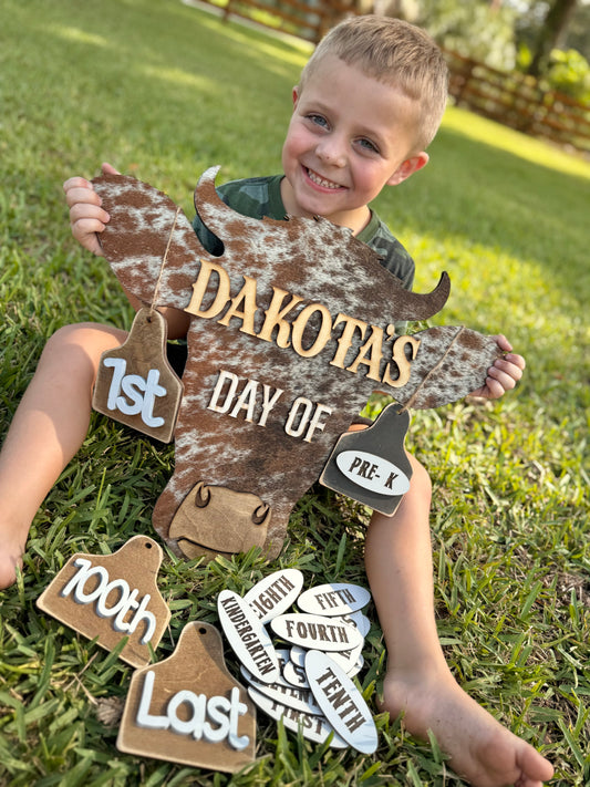 18” cowhide interchangeable sign