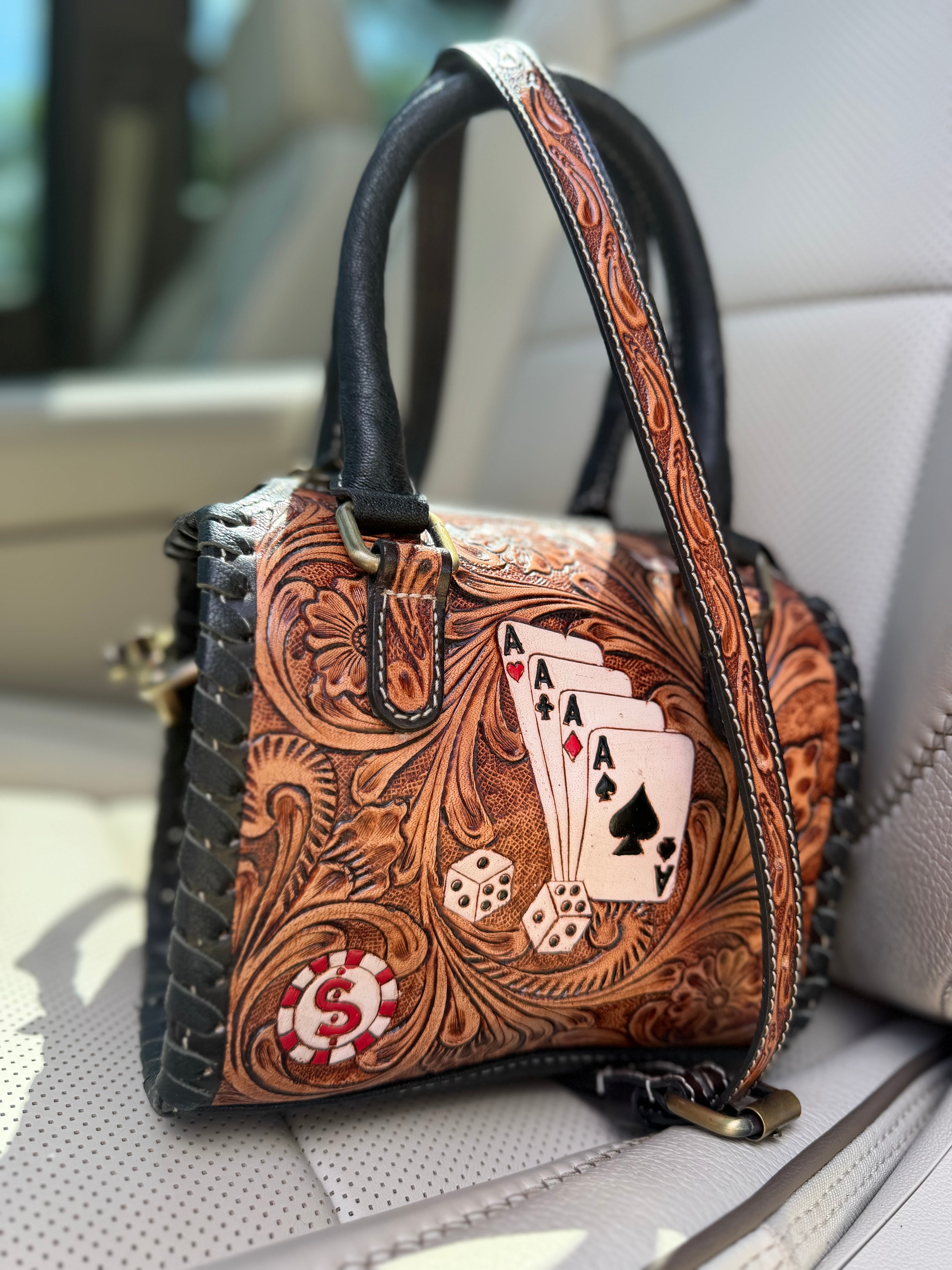 "The Gambler" speedy bag mini by the Painted Porches