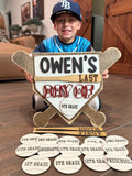 Baseball school sign