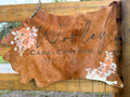 Floral printed calf hide (includes engraving) 36-39”
