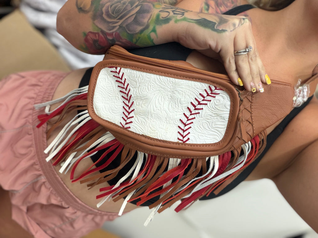 Half off baseball bum bag