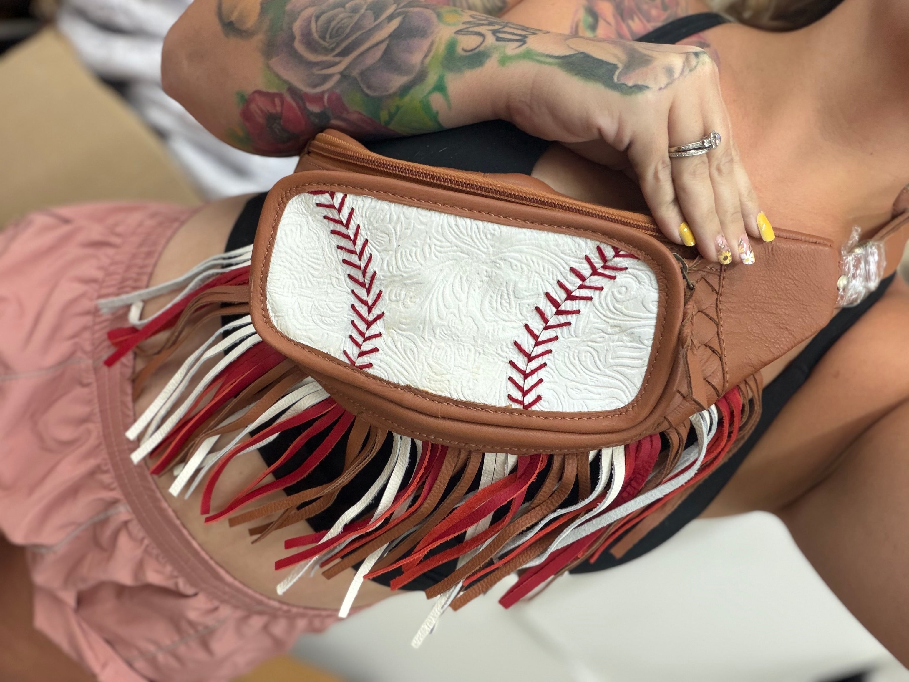 Half off baseball bum bag